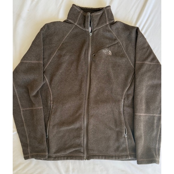The North Face Other - The North Face Mens Brown Full Zip Fleece Jacket Small Broken Zipper Pilling